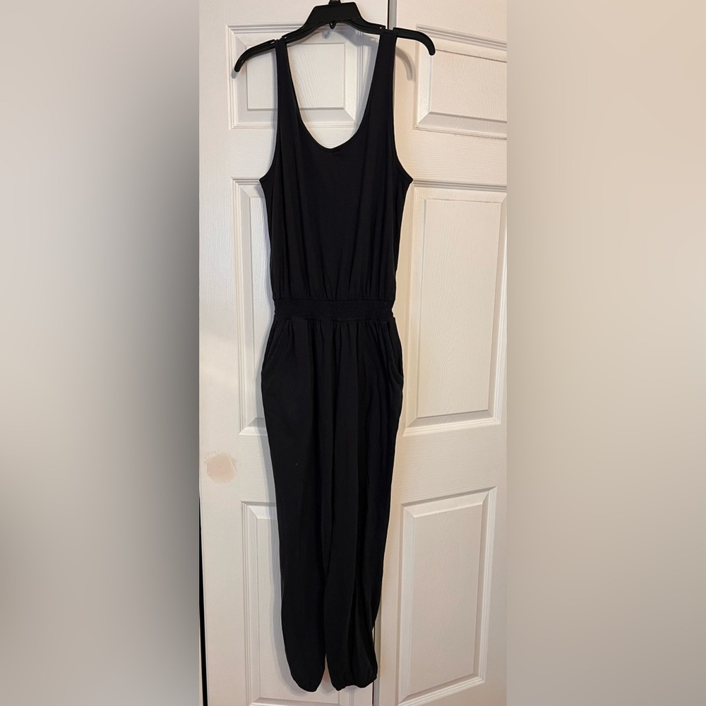 aerie Black Sleeveless Jumpsuit - Picture 2 of 8